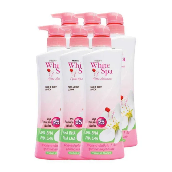 skin-care-makeup-0365 มิสทิน ไวท์ สปา โกลว์ เรเดียนซ์ โลชั่น 400 มล. x6