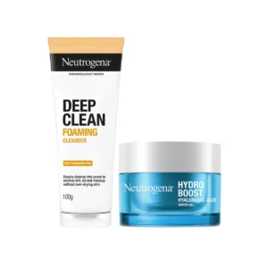 skin-care-makeup-0432 นูโทรจีนา เซตเพื่อผิวชุ่มชื่น นูโทรจีนา ไฮโดร บูสท์ วอเตอร์ เจล 50 ก.+ นูโทรจีนา โฟมล้างหน้า ดีพ คลีน โฟมมิ่ง คลีนเซอร์ 100 ก. x 2
