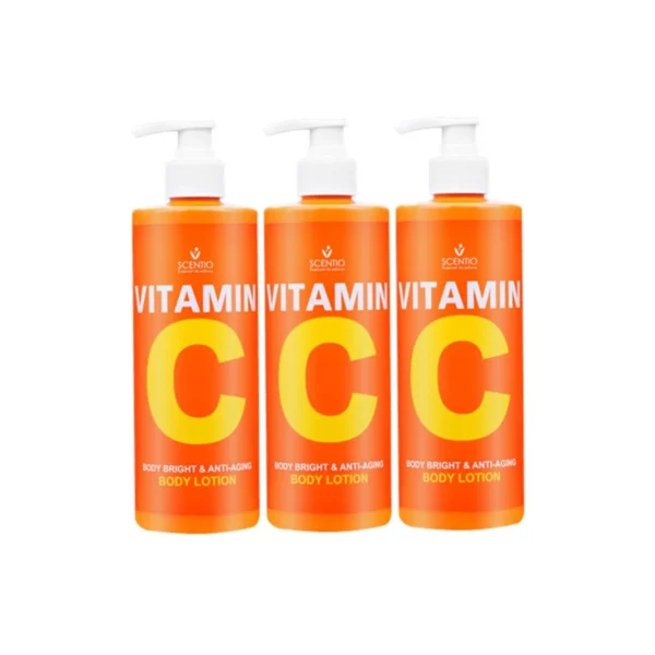 บิวตี้ บุฟเฟต์ โลชั่น เซนทิโอ วิตามินซี บอดี้ ไบร์ท แอนด์ แอนตี้ เอจจิ้ง 450 มล. x 3