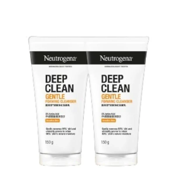 skin-care-makeup-0458 นูโทรจีนา โฟมล้างหน้า ดีพ คลีน เจนเทิล โฟมมิ่ง คลีนเซอร์ 150 ก. x 2