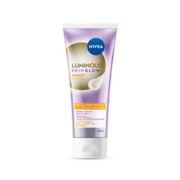 skin-care-makeup-0480 นีเวีย ลูมินัส สกิน โกลว์ วิป วอช โฟม 100 มล.