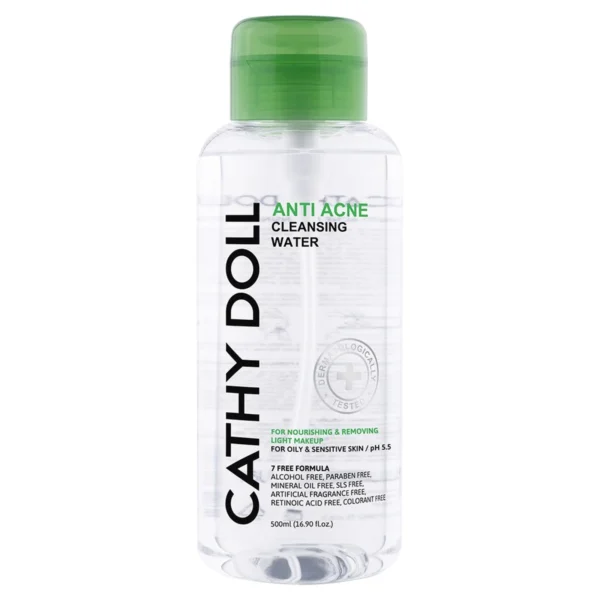 skin-care-makeup-0496 เคที่ดอลล์ แอนตี้แอคเน่คลีนซิ่งวอเตอร์ 500ml Y24