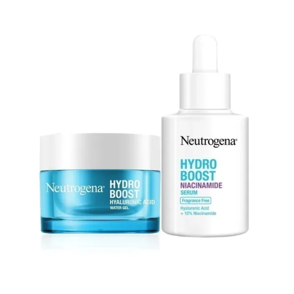skin-care-makeup-0536 นูโทรจีนา เจลซ่อมผิว ไฮโดร บูสท์ วอเตอร์ เจล 50 ก. + นูโทรจีนา ไฮโดร บูสท์ ไนอะซินาไมด์ เซรั่ม 30 มล. x 2