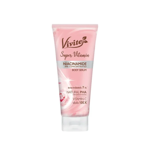 skin-care-makeup-0617 Vivite วีไวต์ ซุปเปอร์วิตามินบอดี้ เซรั่ม โลชั่นผิวตัว 170 มล. x1, ไบรท์ใน 7 วัน