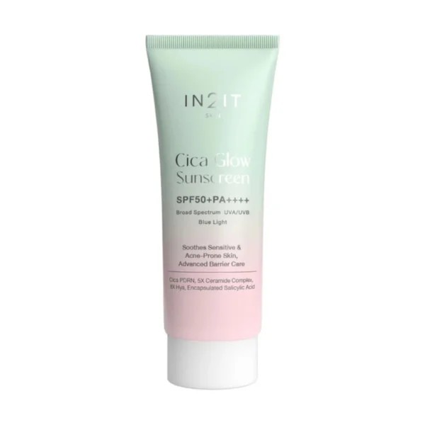 IN2IT Cica Glow Sunscreen SPF50+ PA++++​ [CGS] กันแดดผิวโกลว์พร้อมบํารุง CGS 40 g.