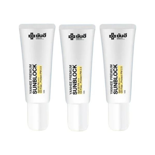 skin-care-makeup-0668 โปรโมชั่น 3 หลอด ยันฮีซันบล็อค Yanhee Sun Block ครีม กันแดด สูตรเบต้ากลูแคนเข้มข้น SPF 50 PA+++