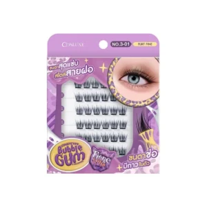 skin-care-makeup-0672 COSLUXE WINKY EYES BUBBLE GUM EYELASHES – FIERCE STYLE – FLIRT FINE ขนตาปลอมแบบช่อสไตล์สายฝอ เฟียร์ซ สไตล์