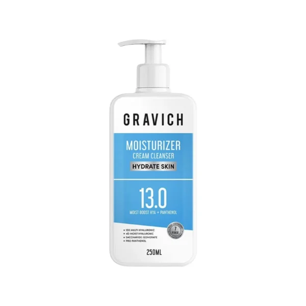 skin-care-makeup-0683 Gravich Moist Intense Smooth Cream Cleanser 250 ml มอยส์คลีนเซอร์ เติมความชุ่มชื้น X16 ให้ผิวนุ่มตั้งแต่ล้างหน้า ผิวไม่แห้ง