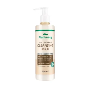 Plantnery Rice Ceramide Cleansing Milk 250ml คลีนซิ่งมิลค์ เซราไมด์นมข้าวเกาหลีล้างหน้า ถนอมผิว ไม่ต้องใช้สําลี