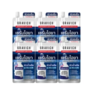 [ แพ็ค 6 ซอง ] Gravich Hya Collagen Moist Booster Serum 10ml เซรั่มฟ้าไฮยา นาโน บูสต์ผิวชุ่มชื้น อิ่มน้ํา เด้งฟู