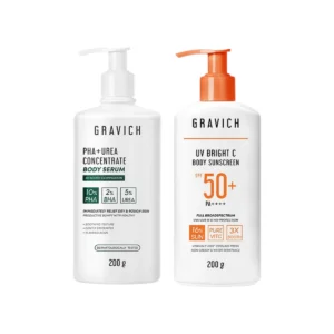 [Set]Gravich PHA+ Urea Concentrate Body Serum 200 g + Gravich UV Bright C Body Sunscreen SPF50+ PA++++ 200 g