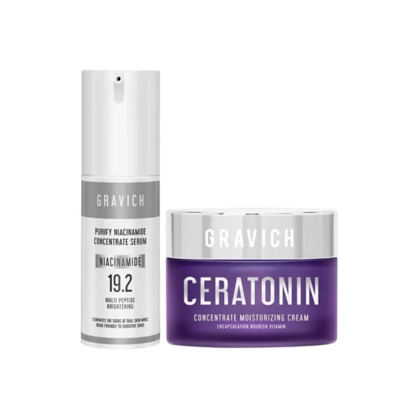 [แพ็คคู่] Gravich Purify Niacinamide Concentrate Serum 30 ml Free Gravich Ceratonin Concentrate Cream 50 g