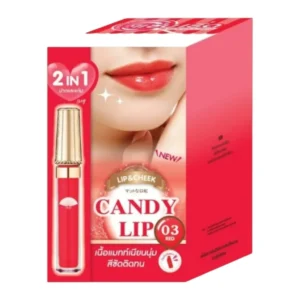 skin-care-makeup-0871 เมจิ แคนดี้ ลิป แอนด์ ชีค เรด 03 2 ก.x6