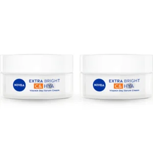 skin-care-makeup-0896 นีเวีย เอ็กซ์ตร้า ไบรท์ ซี แอนด์ ไฮยา วิตามิน เดย์ เซรั่ม ครีม 50 มล. 2 ชิ้น