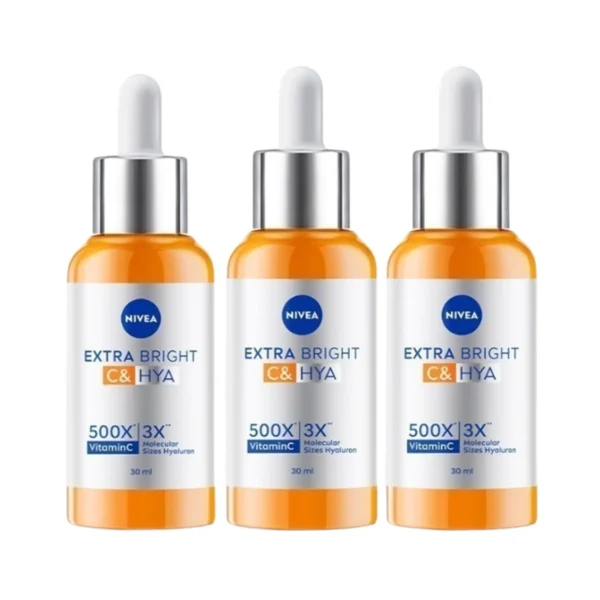 skin-care-makeup-0897 นีเวีย เอ็กซ์ตร้า ไบรท์ ซี แอนด์ ไฮยา วิตามิน เซรั่ม 30 มล. 3 ชิ้น