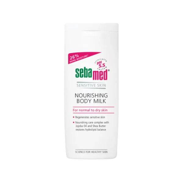 skin-care-makeup-1021 SEBAMED NOURISHING BODY MILK (200ML) โลชั่นน้ํานมบํารุงผิว สําหรับผิวแห้ง (200มล) ซีบาเมด นอริชชิ่ง บอดี้ มิลค์