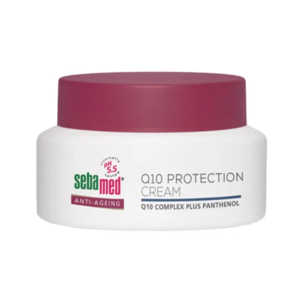 skin-care-makeup-1023 SEBAMED ANTI-AGING Q10 PROTECTION CREAM pH 5.5 (50ML) ซีบาเมด ครีมบํารุงผิวหน้า ช่วยลดเลือนริ้วรอย