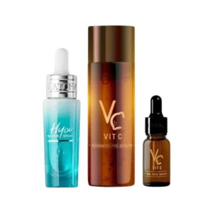 Skincare Set ชุดสกินแคร์น้องฉัตร ไฮยา1ขวด+วิตซี1ขวด,น้ําตบวิตซี 1 ขวด