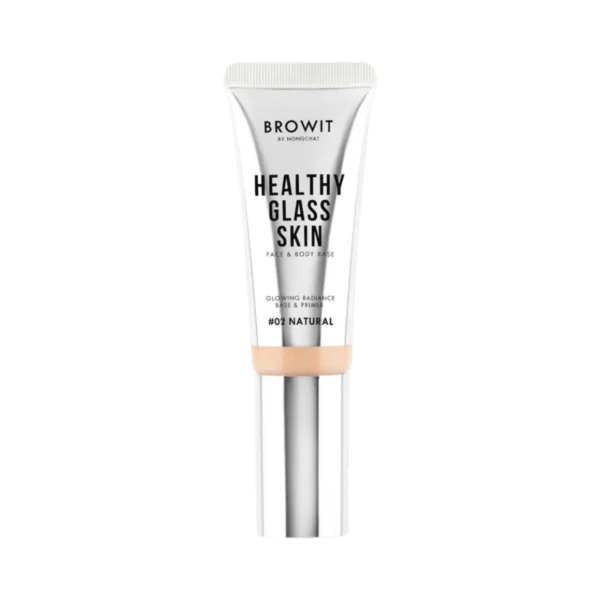 Browit Healthy Glass Skin Face & Body Base เบสผิวกระจกน้องฉัตร 24ml. 04 แซนต์(หลอด)