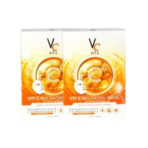 Ratcha Vit C Bio Facial Mask มาส์กวิตซีน้องฉัตร 33ml. สูตรสีส้ม 2 กล่อง