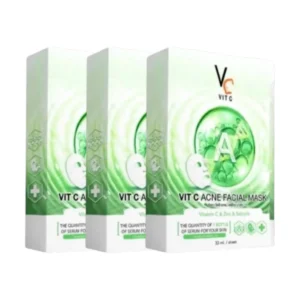 Ratcha Vit C Bio Facial Mask มาส์กวิตซีน้องฉัตร 33ml. สูตรสีเขียว 3 กล่อง