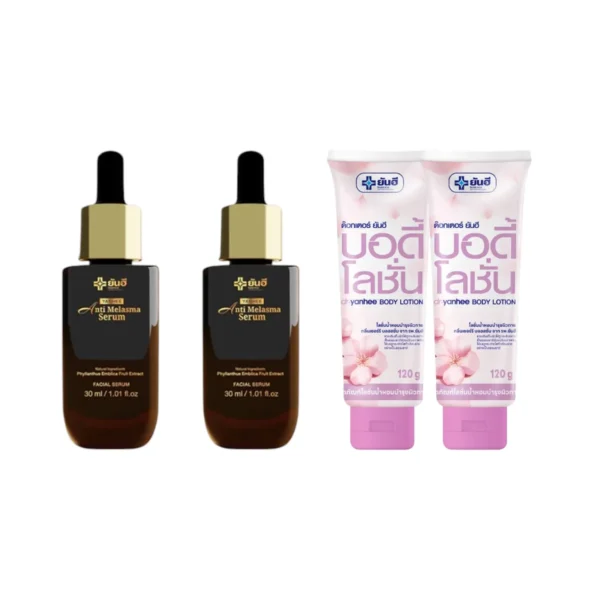 skin-care-makeup-1079 โปรโมชั่น Yanhee Anti Melasma ยันฮี แอนตี้ เมลาสมา เซรั่ม ลดฝ้า กระ จุดด่างดํา สีผิวไม่สม่ําเสมอ Melasma 2 + Lotion 2