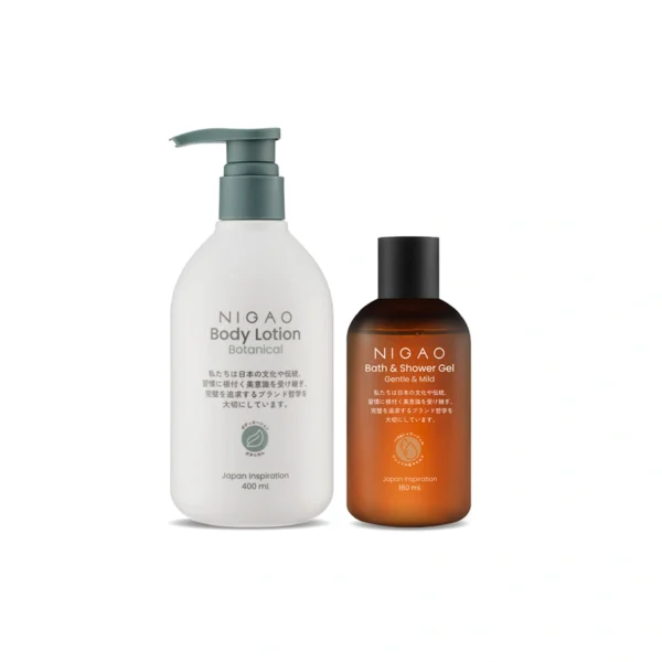 skin-care-makeup-1086 NIGAO Body Lotion Botanical | นิกาโอะ บอดี้ โลชั่น โบทานิคอล 400 mL แถม NIGAO Bath & Shower Gel นิกาโอะ บาธ แอนด์ ชาวเวอร์ เจล ขนาด 180 mL.