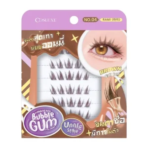 skin-care-makeup-1088 COSLUXE WINKY EYES BUBBLE GUM EYELASHES – UNNIE STYLE ขนตาปลอมแบบช่อสไตล์เกาหลี มีกาวในตัว