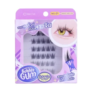 COSLUXE WINKY EYES BUBBLE GUM EYELASHES - DOUYIN STYLE ขนตาปลอม สไตล์ โต่วอิน NO.01 MANGO MELLOW