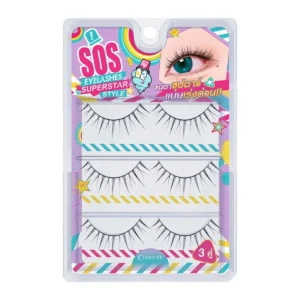 skin-care-makeup-1099 COSLUXE SOS Eyelashes Superstar Style ขนตาปลอมจับช่อ สวยสไตล์ซุปตาร์ NO.02 RUNWAY