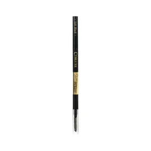 skin-care-makeup-1107 COSLUXE Slimbrow Pencil คอสลุคส์ สลิมโบรว์ เพนซิล ( เครื่องสําอาง , ดินสอเขียนคิ้ว , ที่เขียวคิ้ว , เนื้อฝุ่น อัดแข็ง ) Soft Black