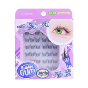 COSLUXE WINKY EYES BUBBLE GUM EYELASHES - DOUYIN STYLE ขนตาปลอม สไตล์ โต่วอิน NO.03 MELON TEASE
