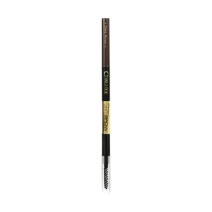 skin-care-makeup-1130 COSLUXE Slimbrow Pencil คอสลุคส์ สลิมโบรว์ เพนซิล ( เครื่องสําอาง , ดินสอเขียนคิ้ว , ที่เขียวคิ้ว , เนื้อฝุ่น อัดแข็ง ) Deep Brown