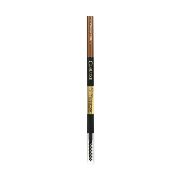 COSLUXE Slimbrow Pencil คอสลุคส์ สลิมโบรว์ เพนซิล ( เครื่องสําอาง , ดินสอเขียนคิ้ว , ที่เขียวคิ้ว , เนื้อฝุ่น อัดแข็ง ) Choco Milk