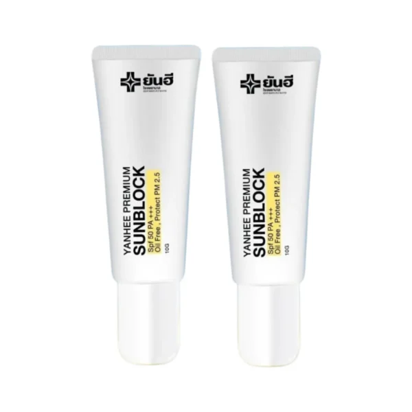 โปรโมชั่น 2 หลอด ยันฮีซันบล็อค Yanhee Sun Block ครีม กันแดด สูตรเบต้ากลูแคนเข้มข้น SPF 50 PA+++