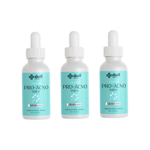 โปรโมชั่น 3 ขวด Yanhee Pro Acno Serum ยันฮี โปร-เอกโน่ เซรั่ม ลดการเกิดสิว ลดรอยดํา รอยแดง ผิวแพ้ง่ายใช้ได้