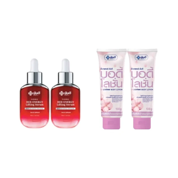 โปรโมชั่น Red2+Lotion2 Yanhee Red Energy Lifting Serum เซรั่ม ลดเลือนริ้วรอย ผิวเรียบเนียนกระชับ
