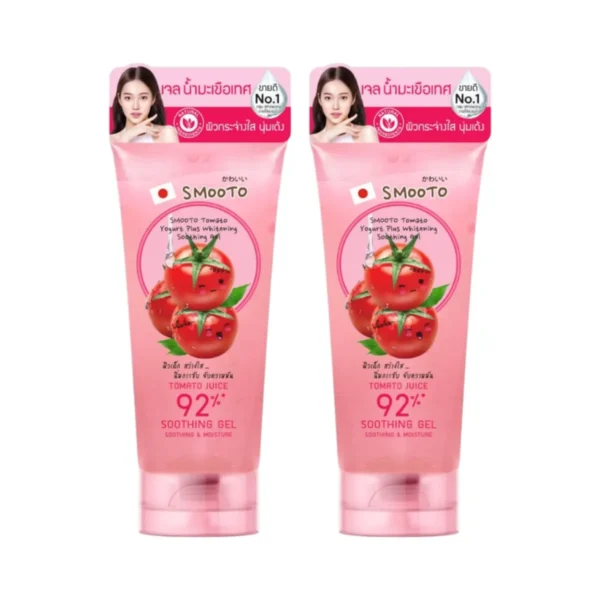 SMOOTO สมูทโตะ โทเมโท โยเกิร์ต พลัส ไวท์เทนนิ่ง ซูทติ้ง เจล 2หลอด