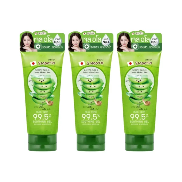 SMOOTO สมูทโตะ อโล-อี สเนล ไบรท์ เจล x3หลอด