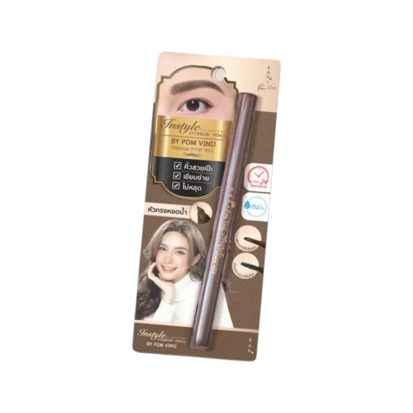 RAN Instyle Eyebrow Pencil by Pom Vinij ดินสอเขียนคิ้วรัน อินสไตล์ อายบราว บาย ป้อม วินิจ