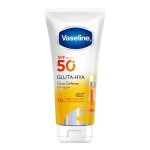 วาสลีน เซรั่ม กลูต้าไฮยา โกลว์ ดีเฟนซ์ ยูวี SPF50+ 260 มล.