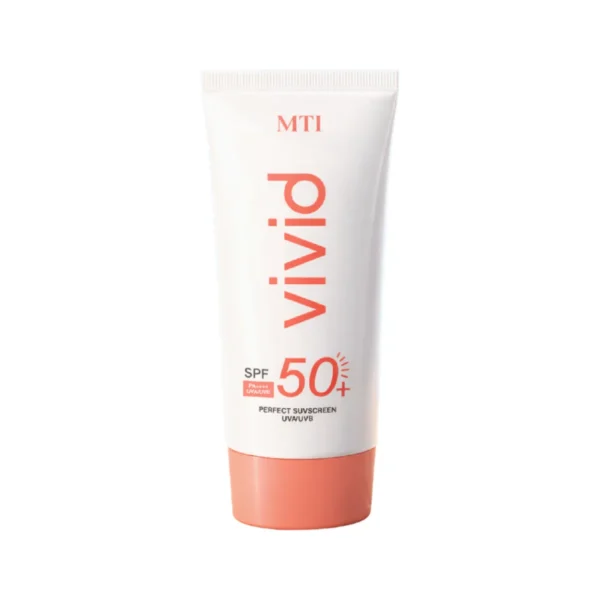 MTI VIVID PERFECT SUNSCREEN SPF 50+ PA++++ กันแดดไฮบริด ป้องกันแสงแดดและแสงสีฟ้า ปริมาณ 25 กรัม