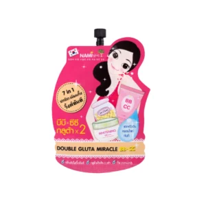 [กล่อง] Nami Double Gluta Miracle BB.CC บีบีซีซี กลูต้าx2 ปรับผิวใส ปกปิดเนียน