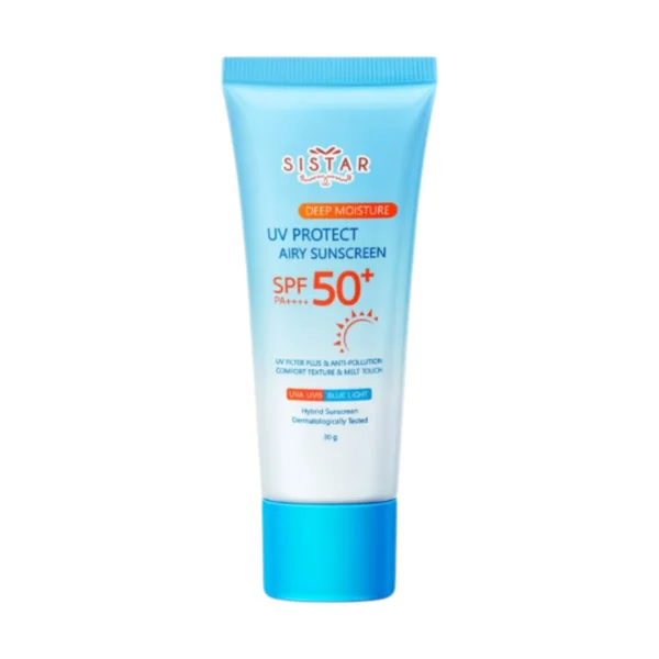 Sistar ซิสต้าร์ กันแดด ยูวี โพรเทค แอร์รี่ ซันสกรีน SPF50+ PA++++ แบบหลอด 30 กรัม Deep Moisture(SST40)