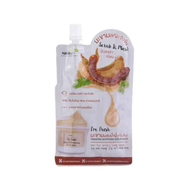 [กล่อง] Nami I'm Fresh Tamarind Whitening Scrub Mask สครับมะขาม เข้มข้น ขัด-มาส์ก ผิวเนียนนุ่ม