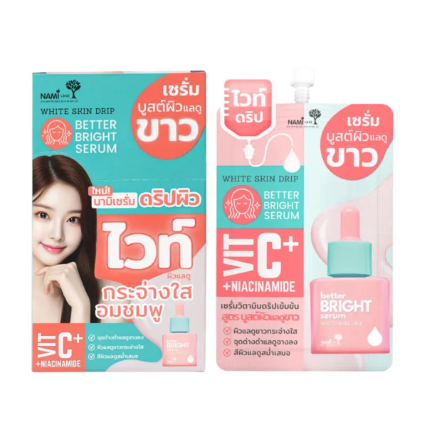 [กล่อง] Nami White Skin Drip Better Bright Serum เซรั่มไวท์ดริป เซรั่มบํารุงผิวกระจ่างใส ลดเลือนจุดด่างดํา