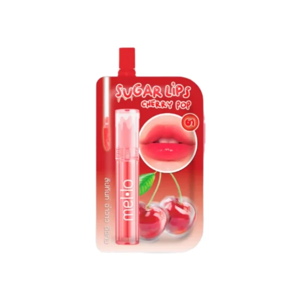เมลโล ชูการ์ กลอสซี่ ลิป ทินท์ [แบบซอง] สี 01 Cherry Pop