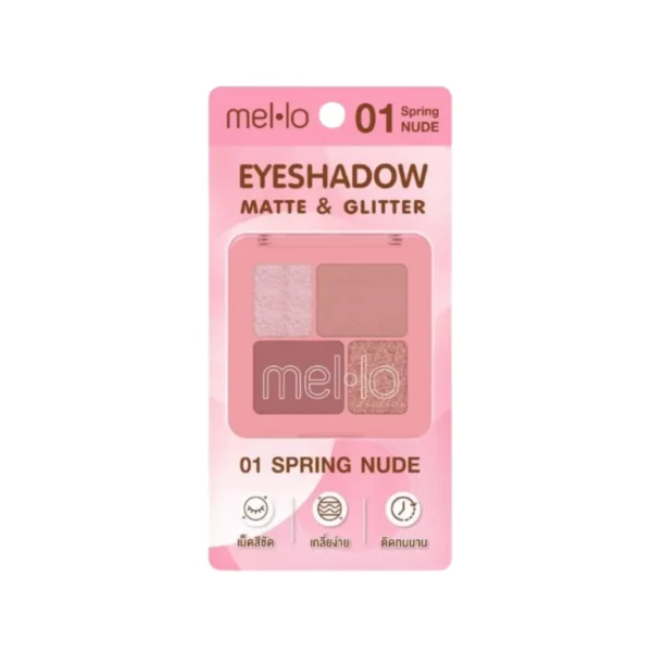 Mello Eye Color Palette เมลโล อาย คัลเลอร์ พาเลท สี 01 สปริง นู้ด
