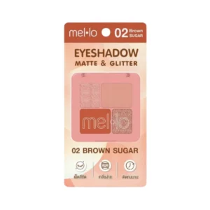 Mello Eye Color Palette เมลโล อาย คัลเลอร์ พาเลท สี 02 บราวน์ ชูการ์