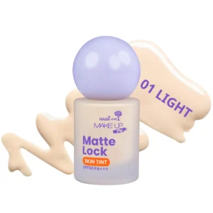 [ขวด] Nami Make Up Pro Matte Lock Skin Tint 01 Light 35g. รองพื้นสกินทิ้นท์ เนื้อทิ้นท์ สูตรแมตต์ แนบผิว ติดทน คุมมัน